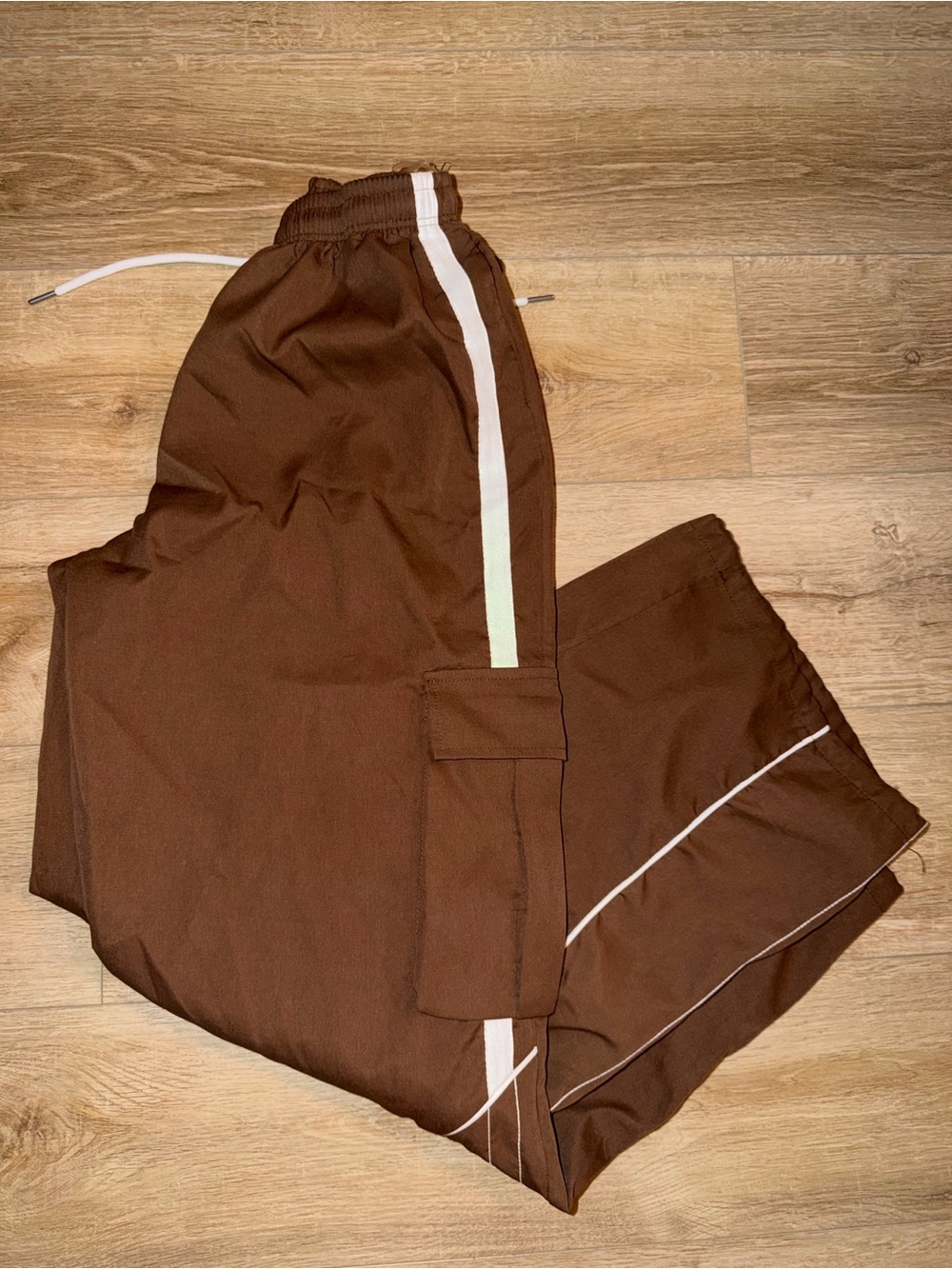 Brown track pants